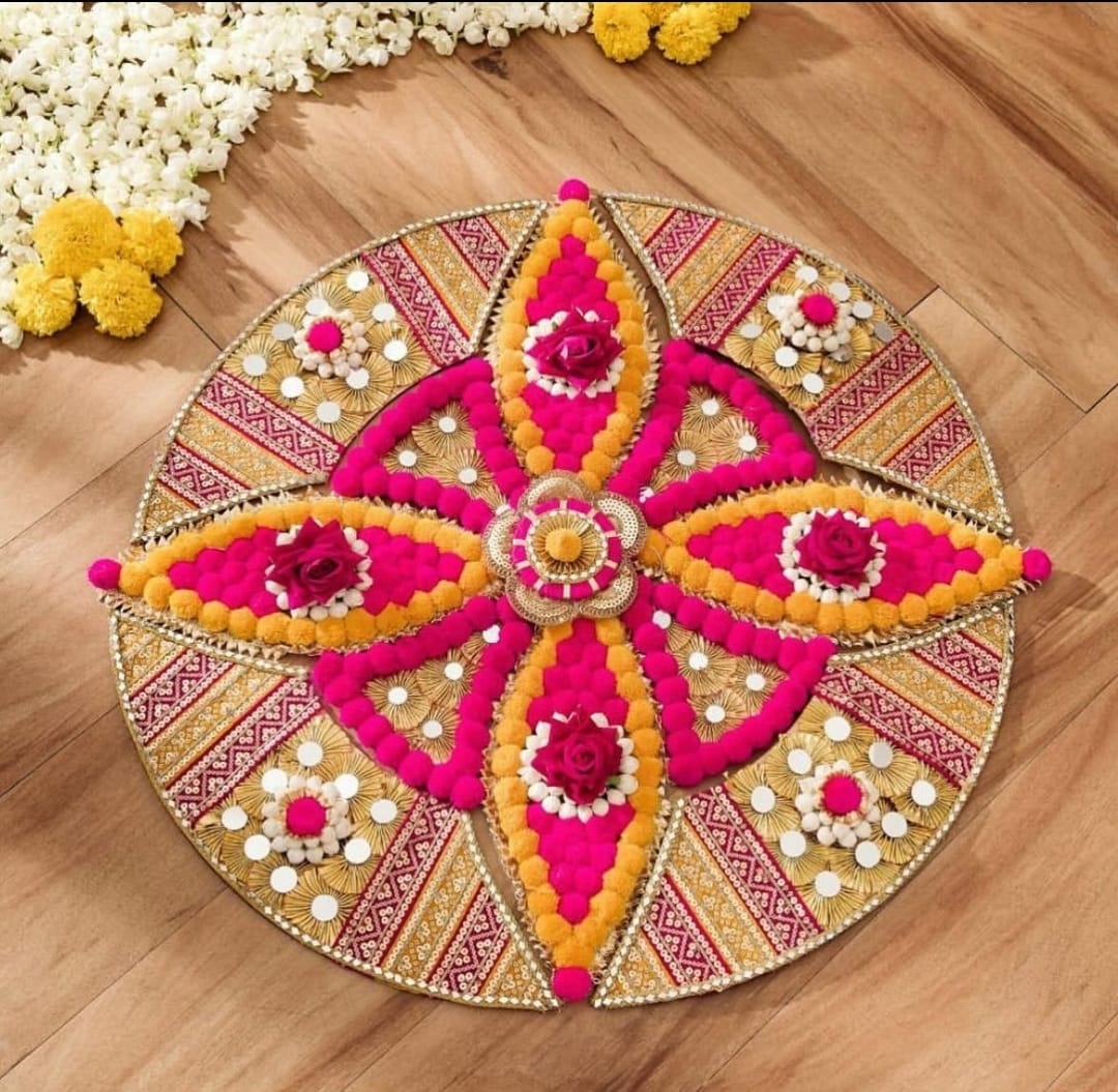 Pom Pom Rangoli: A Colorful Twist on Traditional Art – Jaipuri Craft
